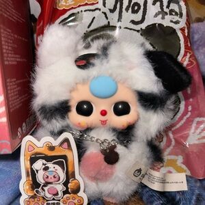 Baby Three Cats and Dogs 4.0 Vinyl Plush Pendant